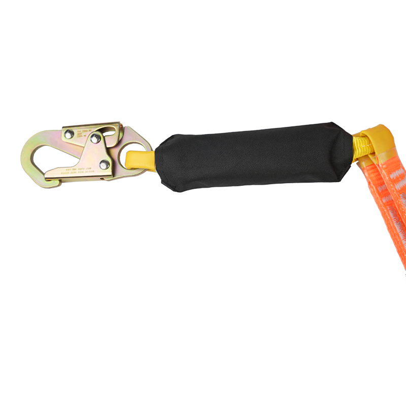 L19 厚いウェビングと ANSI フックを備えた落下防止ツイン安全ランヤード